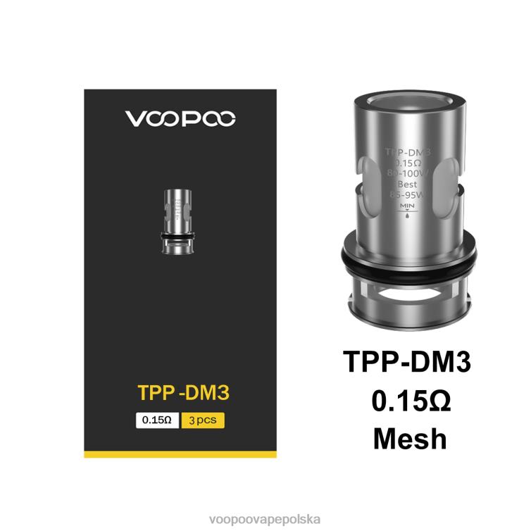 VOOPOO TPP cewki (3 szt) tpp-dm3 R8680610 | VOOPOO Vape Store